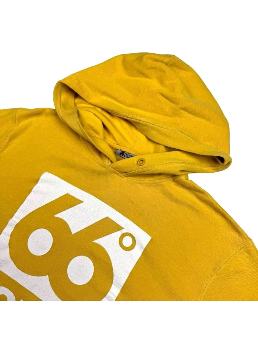 66° North Iceland Men's 100% Cotton Blend Logo Hoodie Gold • Small